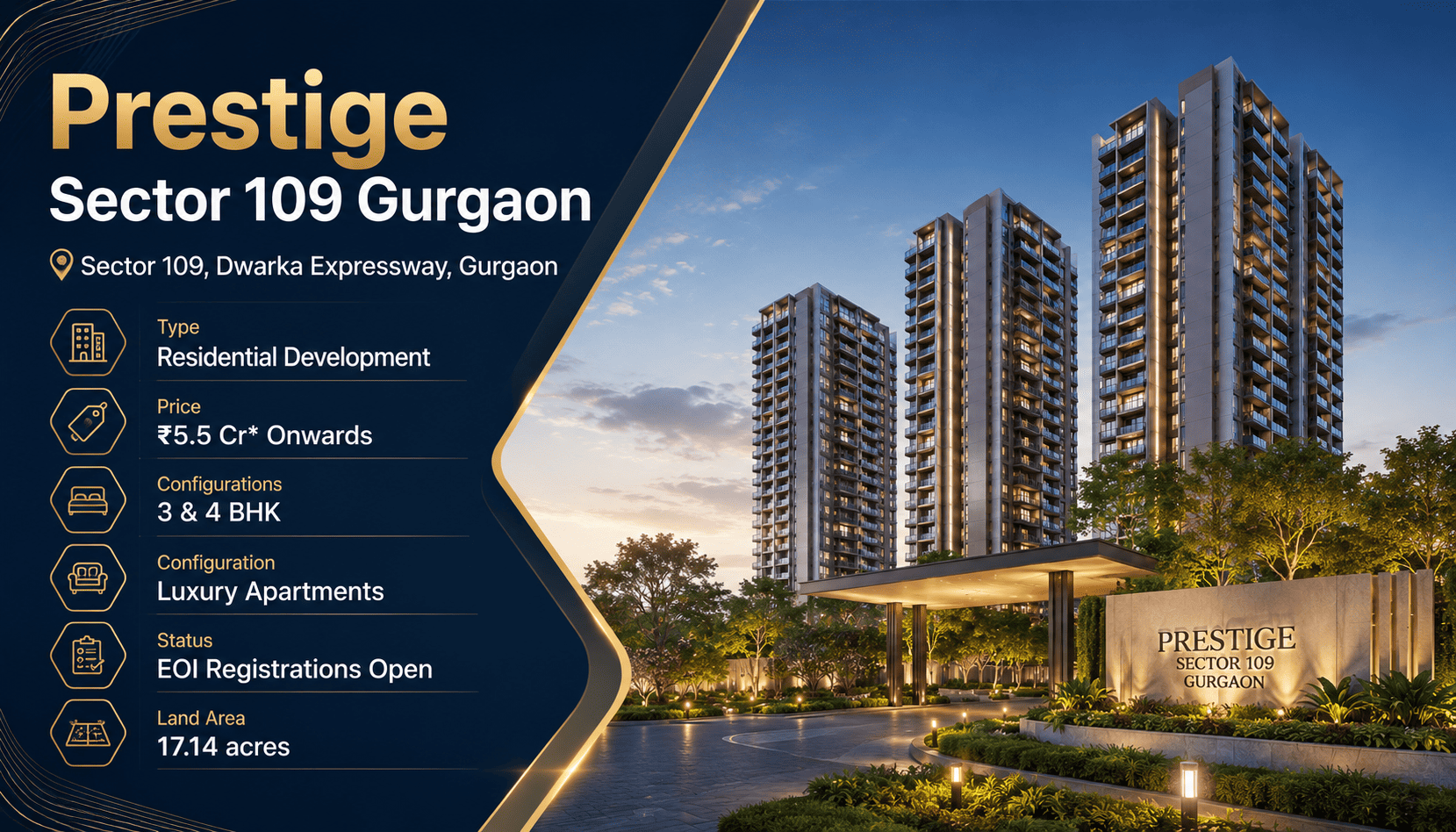 Prestige Sector 109 Gurgaon